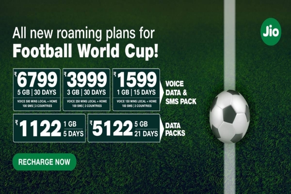 Reliance Jio launches international roaming plans for football fans